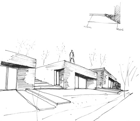 465x400 Bungalow Complex In Laconia Sketch Konstantios - Bungalow Sketch