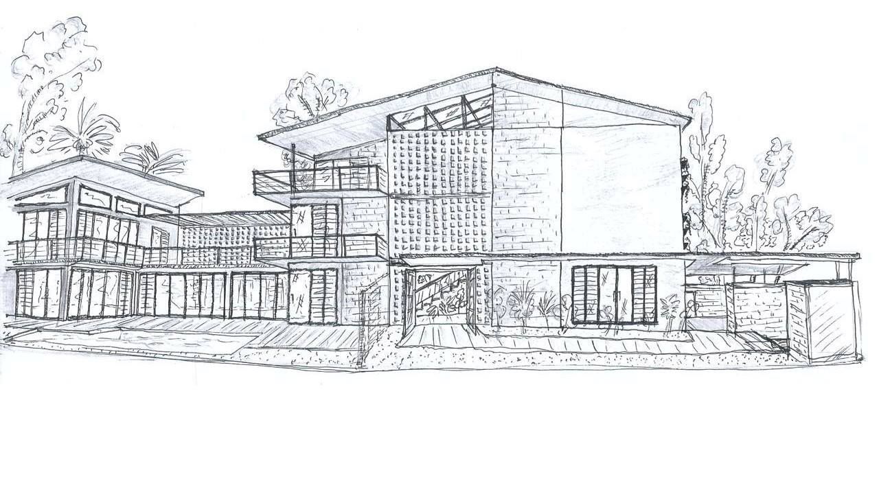 1280x720 Damansara Heights Bungalow By Twos Company - Bungalow Sketch