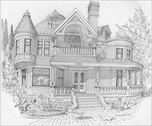 Bungalow Sketch at PaintingValley.com | Explore collection of Bungalow ...