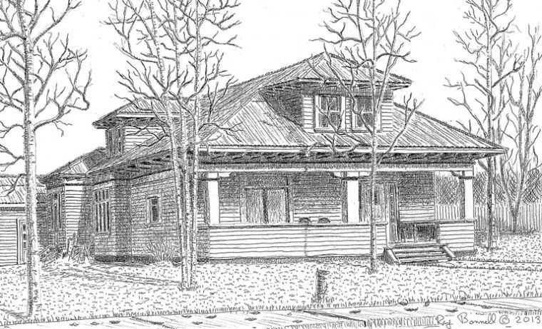 760x461 A Wooden Bungalow Becomes A Popular Local Bampb Sketches Of Alaska - Bungalow Sketch