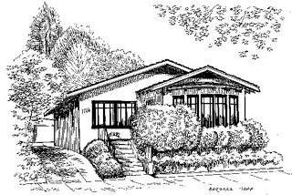 320x214 Berkeley Real Estate. Classic Berkeley Bungalow On North Side - Bungalow Sketch