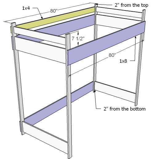 526x517 How To Build Bunk Bed Dimensions Plans Pdf Plans, Wood Bunk Bed - Bunk Bed Sketch