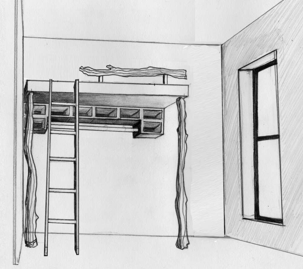 Bunk Bed Sketch at Explore collection of Bunk Bed
