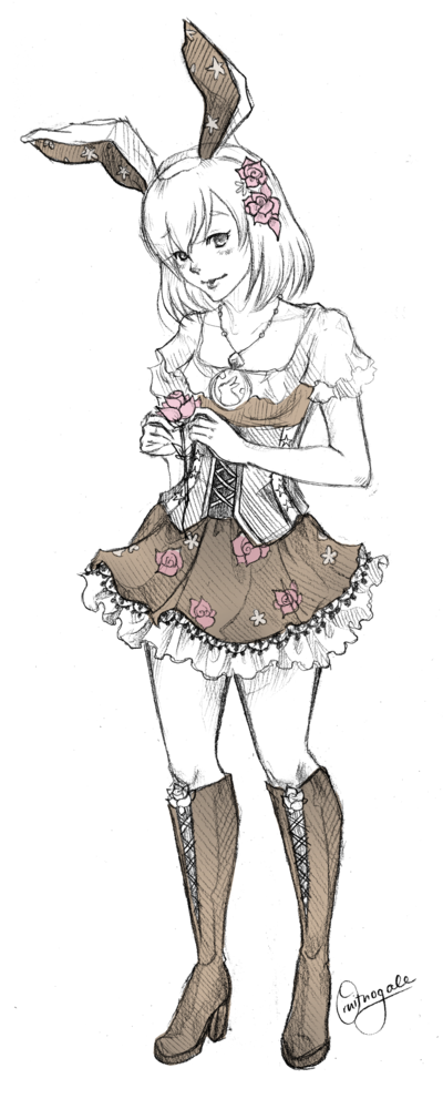 400x1000 Commission Rabbit Ears By Ornithogale - Bunny Ears Sketch