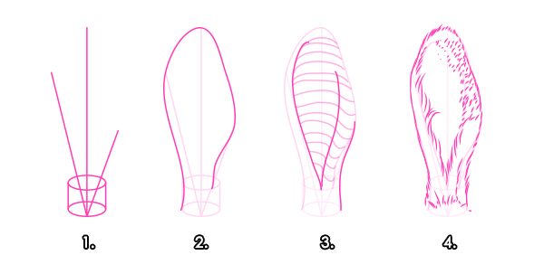 600x303 How To Draw Animals Hares And Rabbits - Bunny Ears Sketch