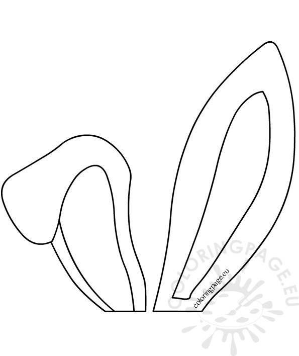 595x708 Printable Bunny Ears Coloring Pages Coloring Pages - Bunny Ears Sketch