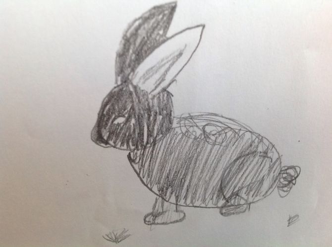 670x500 How To Draw A Bunny 13 Steps (With Pictures) - Bunny Face Sketch