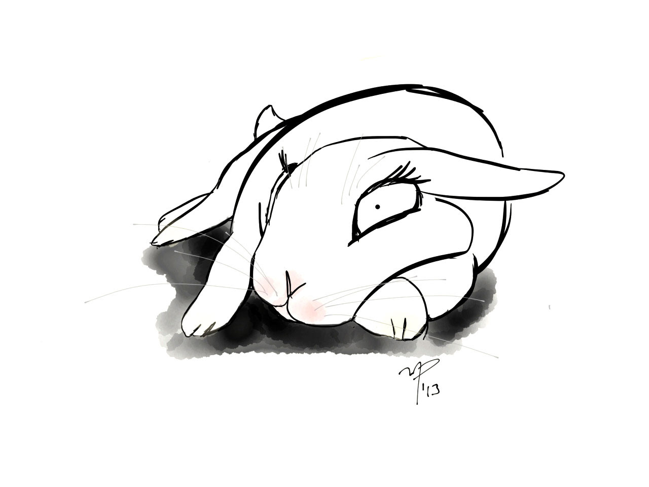 1280x960 Melly Pereda - Bunny Sketch