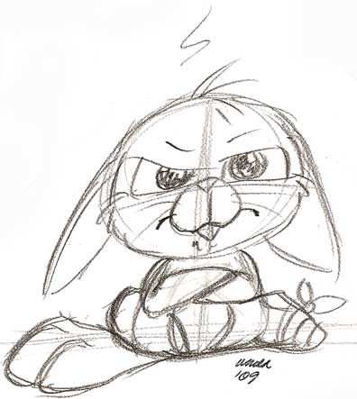 Bunny Sketch Images at PaintingValley.com | Explore collection of Bunny ...