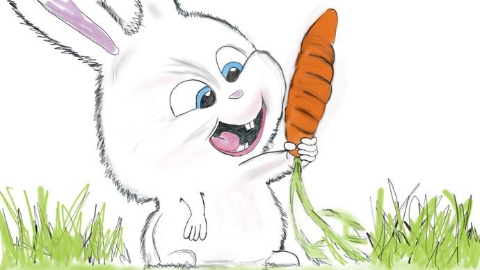 690x388 My Fluffy Bunny Sketch - Bunny Sketch Images