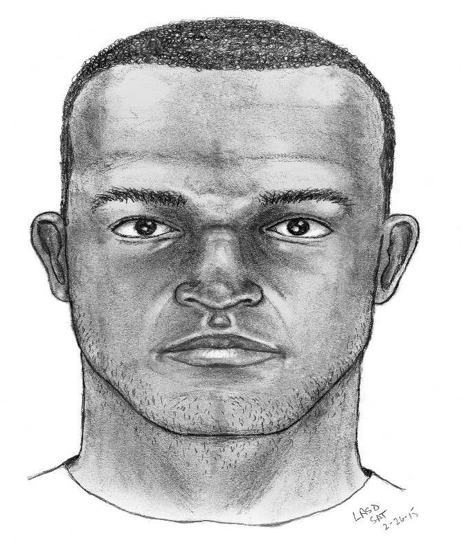 682x800 San Marino Police Department Releases Sketch Of Winston Avenue - Burglar Sketch
