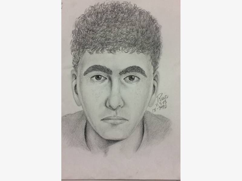 800x600 Sketch Of Burglary Suspect Released By Police Palo Alto, Ca Patch - Burglar Sketch