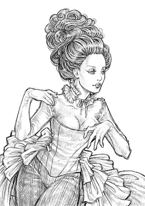 496x701 Sketch [Burlesque] By Rafaellaryon Projekty Na - Burlesque Sketches