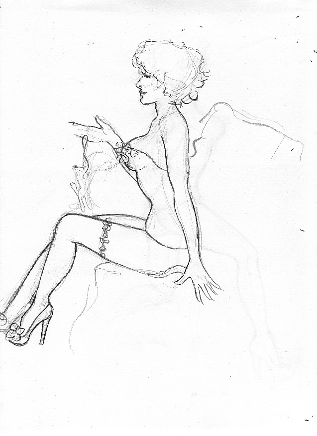 637x876 Horror Vacui Autumn Amp Feather Boas - Burlesque Sketches