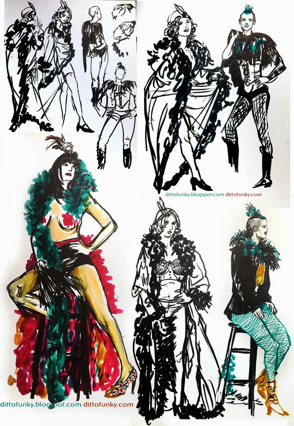 1000x1448 Models Dailyweekly Sketches By A Sketchcadet - Burlesque Sketches