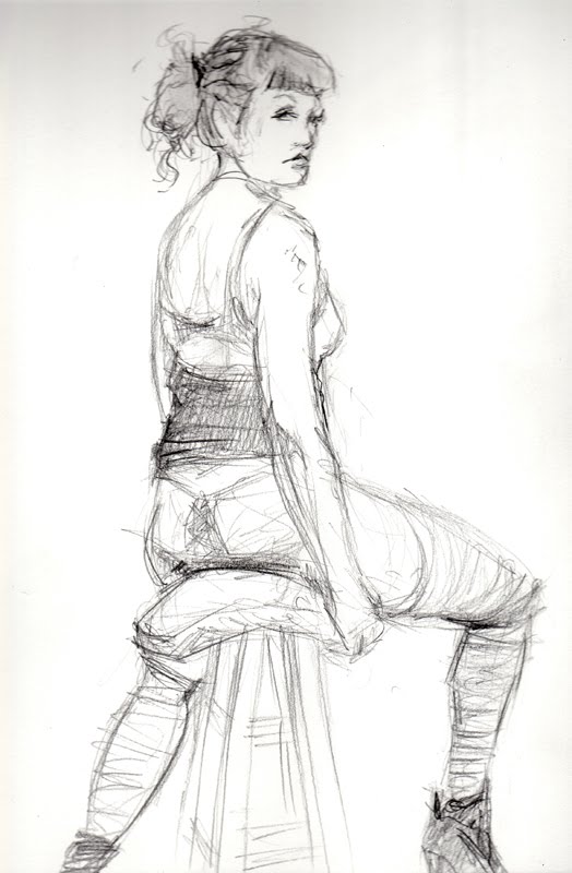 524x800 Burlesque Life Drawing - Burlesque Sketches