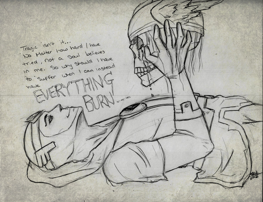 900x693 Everything Will Burn Sketch By Deiscostumecloset - Burn Sketch
