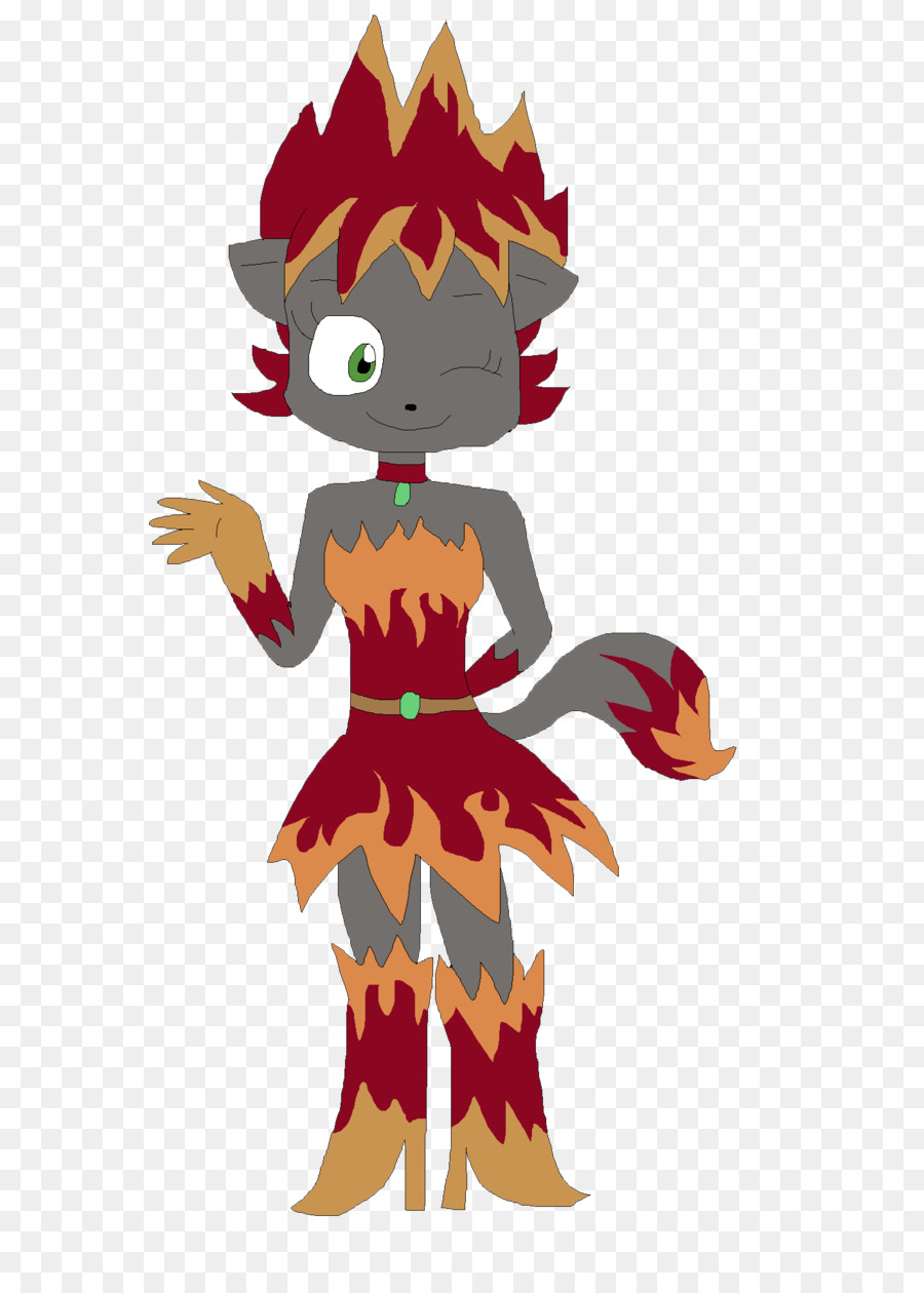 900x1260 Legendary Creature Supernatural Clip Art - Burn Sketch