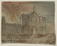 220x178 Burning Of Parliament - Burning House Sketch
