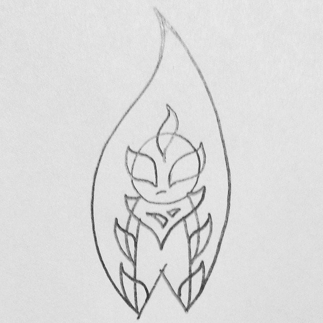 640x640 Burning Man - Burning Man Sketch