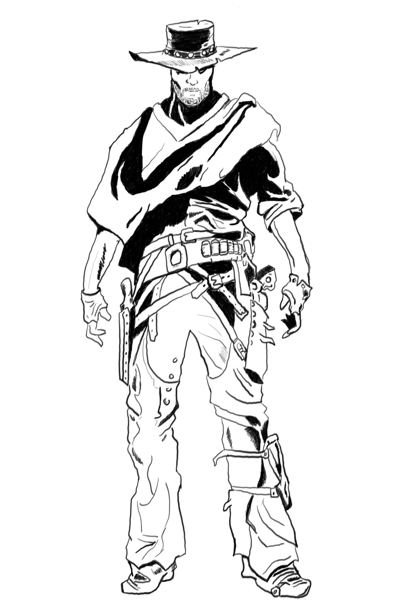 1302x1952 Johnny Burrito - Burrito Sketch