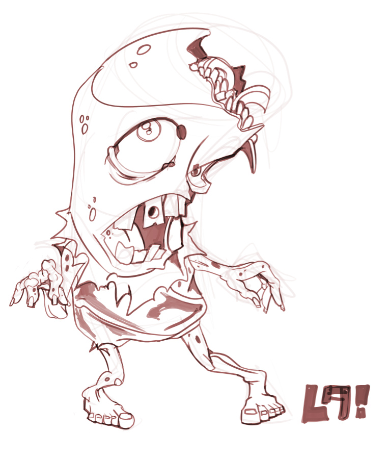 764x896 Zombie Burrito For Todays Sketch I Asked My Friends On - Burrito Sketch