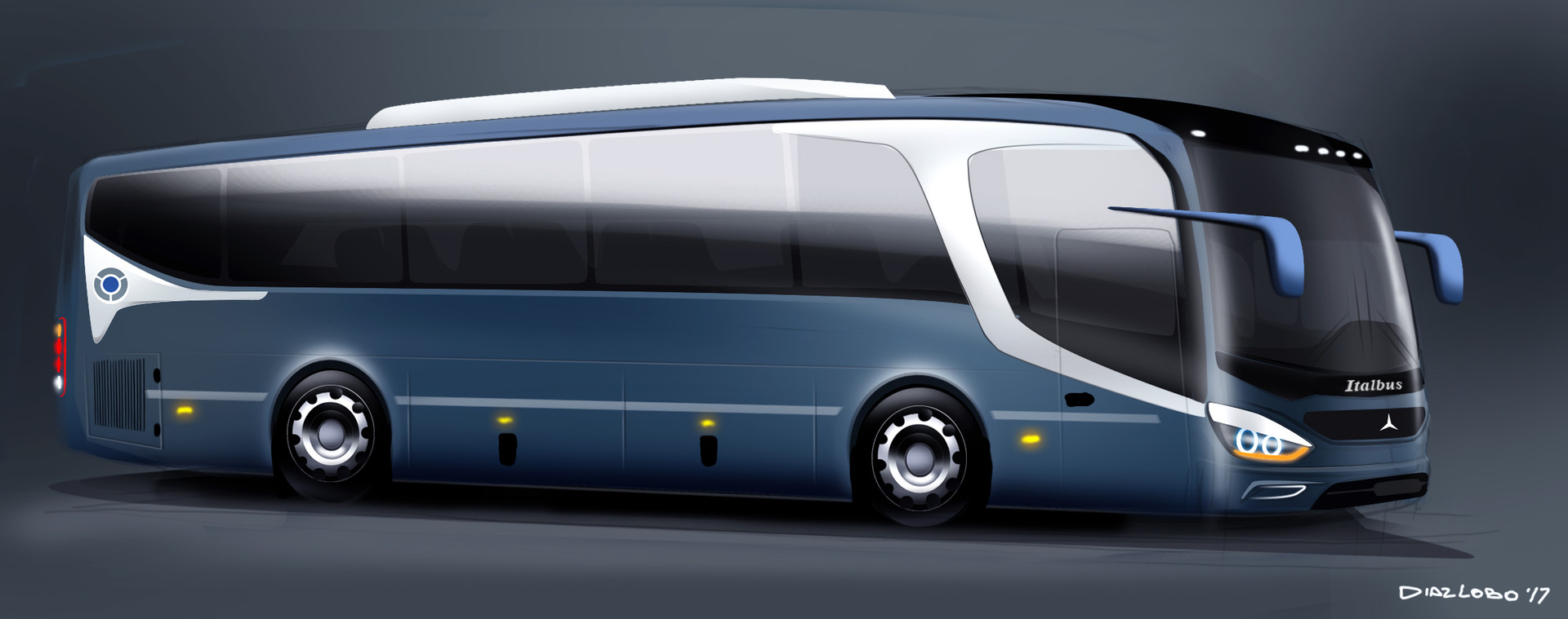 1920x759 Ruben Diaz Lobo - Bus Sketch