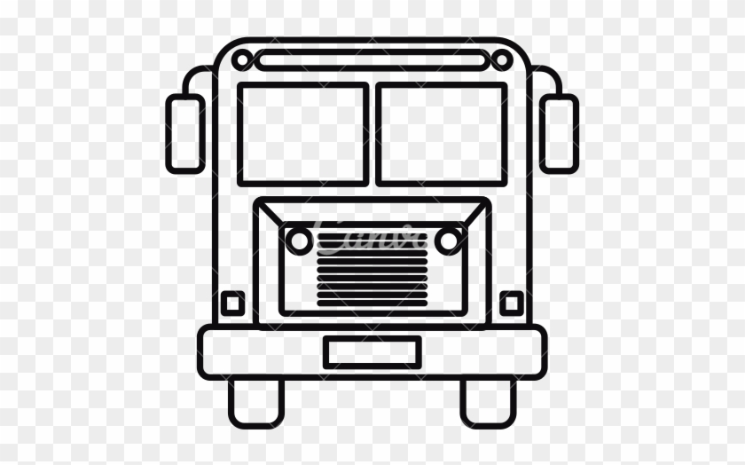 840x524 School Bus Outline - Bus Sketch