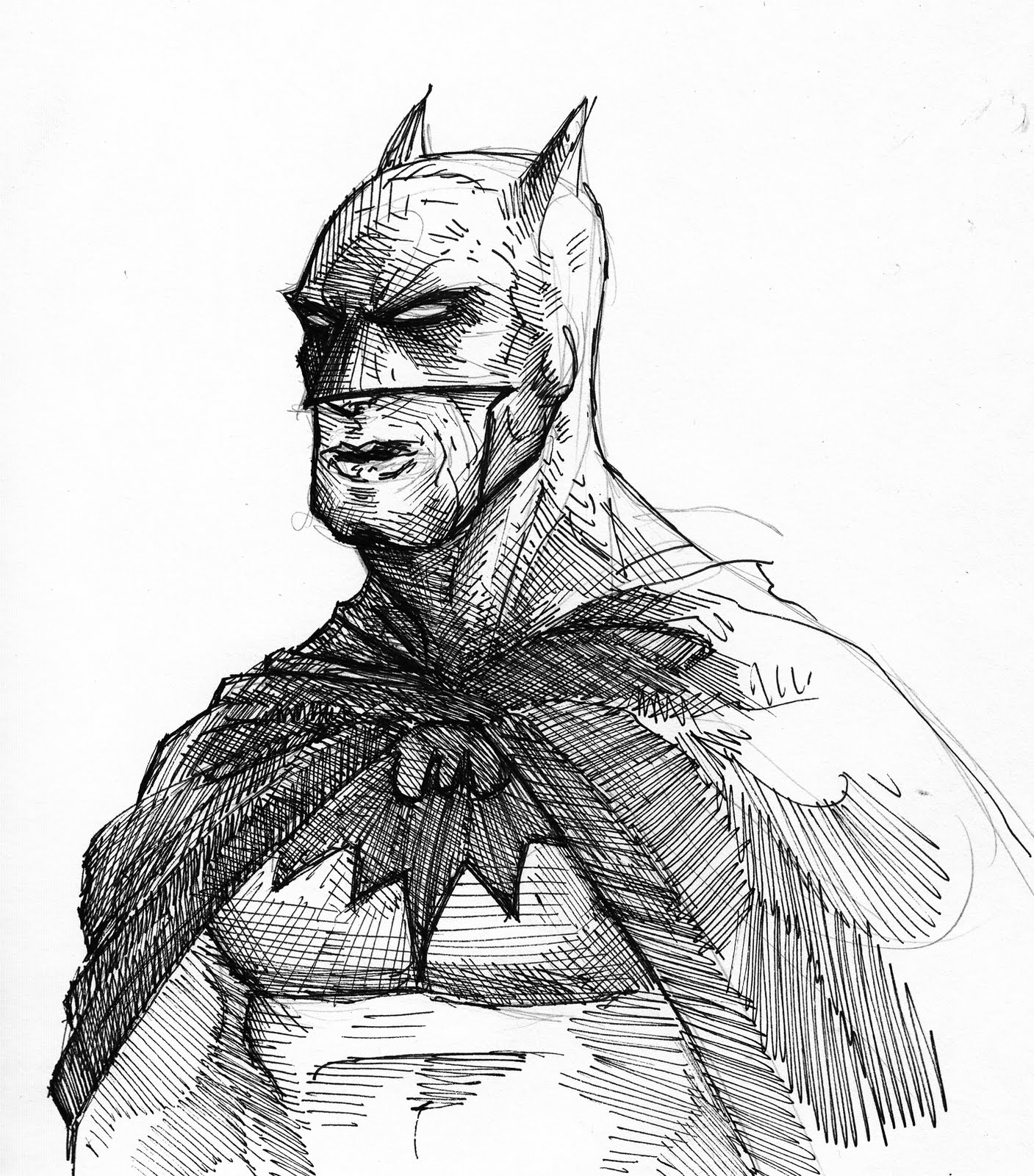 1407x1600 Pretty Good Blog Bus Sketch Batman - Bus Sketch