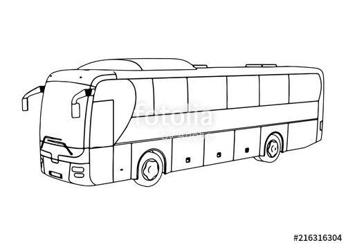 Bus Sketch at PaintingValley.com | Explore collection of Bus Sketch