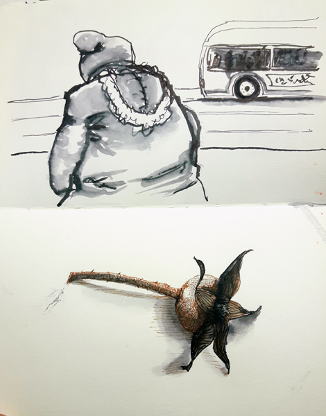 470x600 Bus Stop Sketches - Bus Stop Sketch