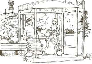 320x224 A Sketch In Time Bus Stops Amp Soccer Balls - Bus Stop Sketch