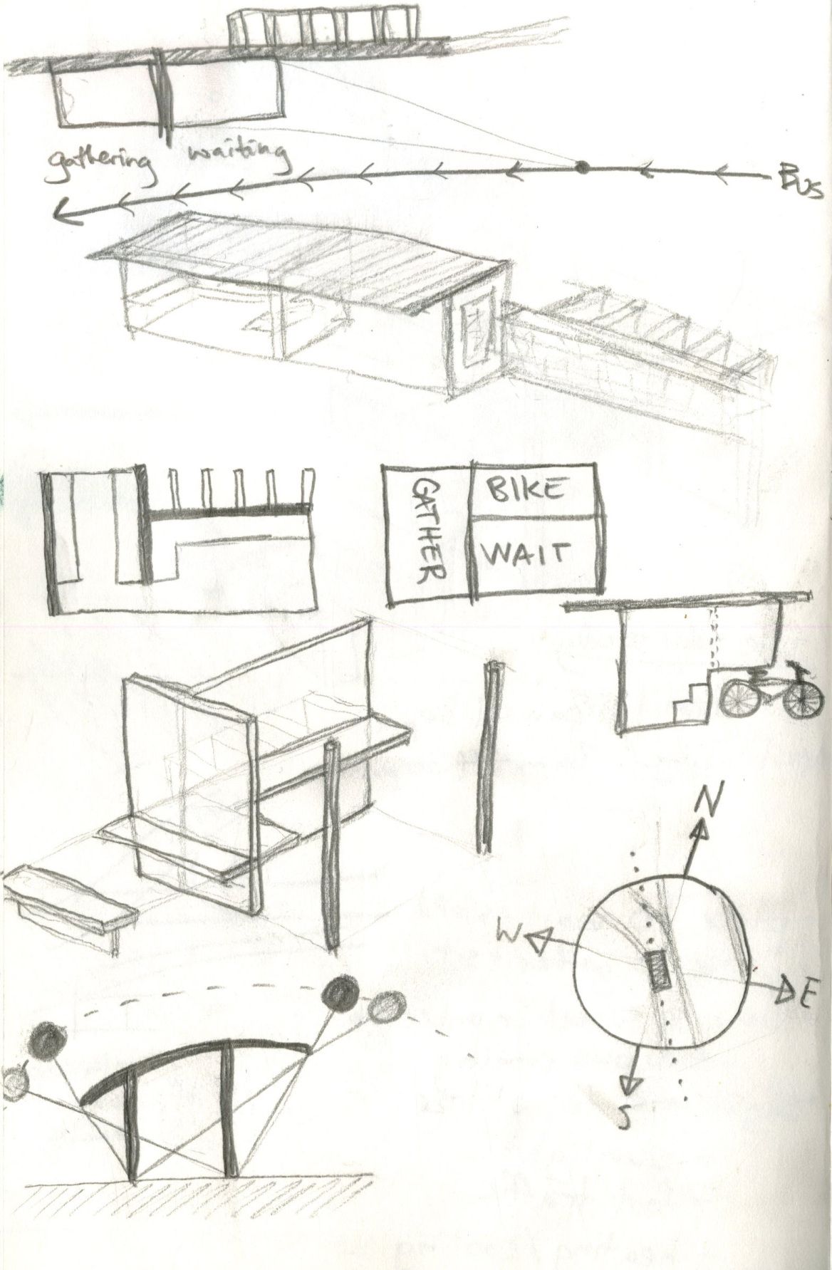 Bus Stop Sketch at PaintingValley.com | Explore collection of Bus Stop ...