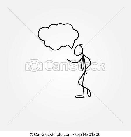 450x470 Cartoon Icon Of Sketch Business Man Stick Figure. Cartoon Icon Of - Business Man Sketch