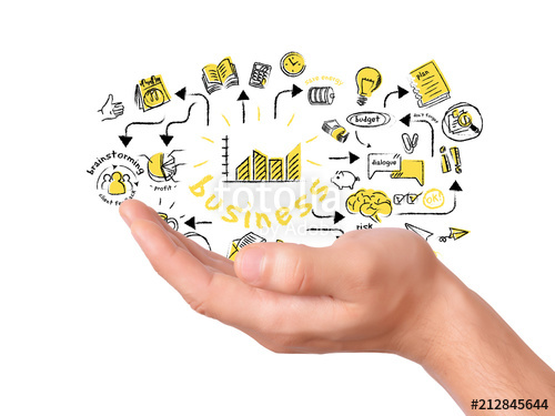 500x375 Hand Holding Business Sketch Stock Photo And Royalty Free Images - Business Sketch