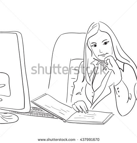 Business Woman Sketch
