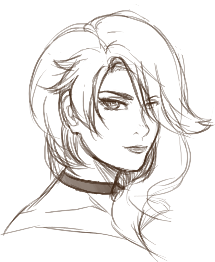 726x885 Image - Bust Sketch