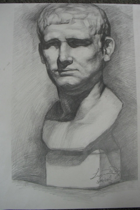 480x720 Bust Sketch By Wonderlandninja - Bust Sketch