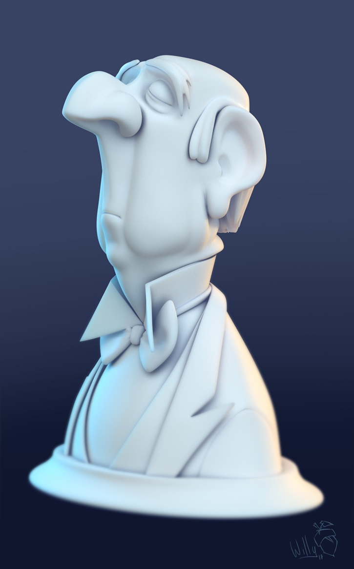 725x1166 Edgar The Butler - Butler Sketch