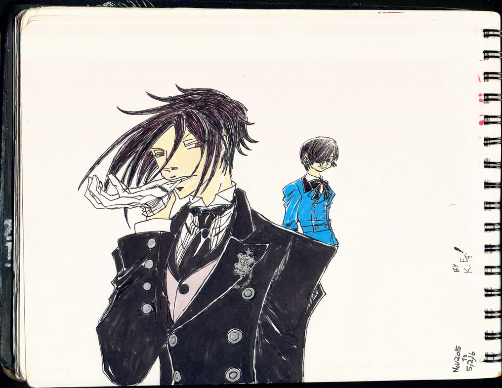 1016x786 1st Black Butler Sketch With Color! By K E1989 - Butler Sketch