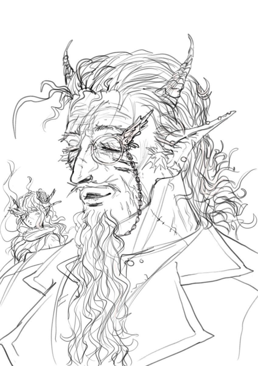 848x1200 Tgsmurf On Twitter Demon Butler - Butler Sketch