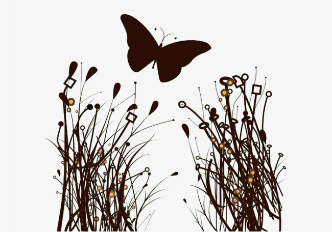 650x456 Butterflies And Flowers, Butterfly, Flower, Sketch Png Image And - Butterfly Flower Sketch