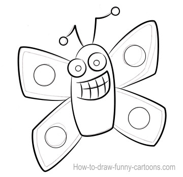 360x349 Butterfly Drawings (Sketching + Vector) - Butterfly Sketch Easy