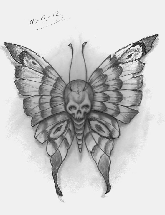 560x730 Tattoo Sketch A Day Insects December 8th - Butterfly Tattoo Sketch