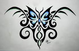 278x181 Tribal Butterfly Tattoo Sketch Girly Pictures - Butterfly Tattoo Sketch
