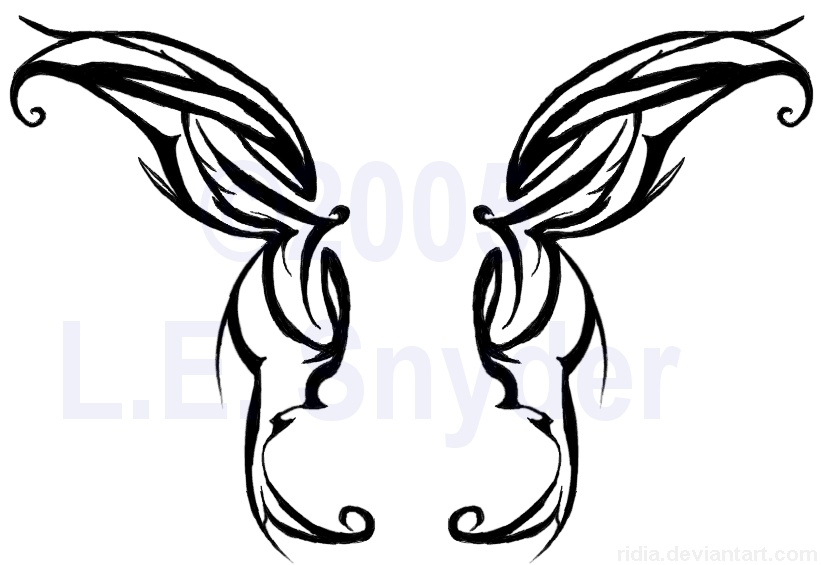 823x565 Butterfly Wings By Ridia - Butterfly Wings Sketch
