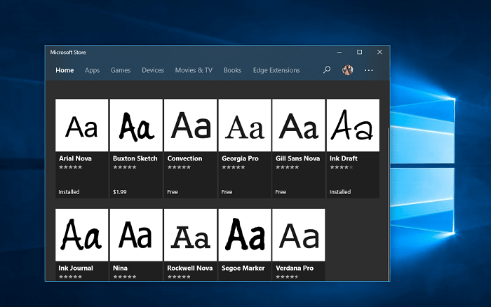 700x438 How To Install Fonts In Windows 10 From Microsoft Store - Buxton Sketch Font