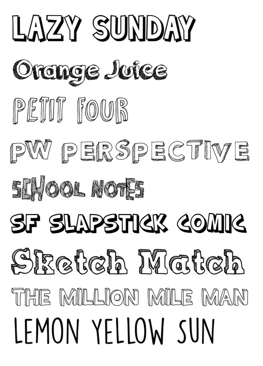 542x754 A2media Fonts - Buxton Sketch Font