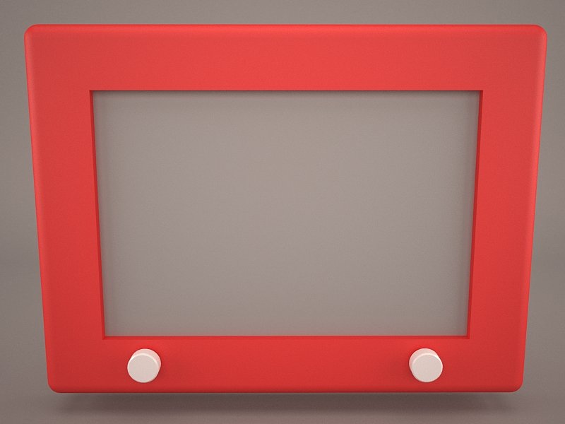 800x600 Etch A Sketch 3d Model In Toys 3dexport - Buy Etch A Sketch