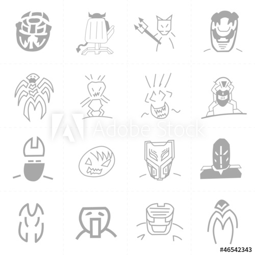 500x500 Vector Sketch Monsters - Buy Sketch